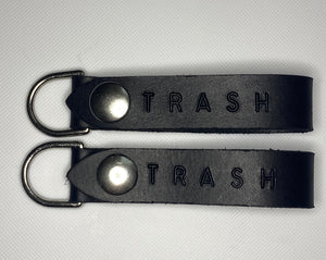 Trash Leather Keychain