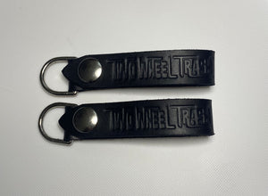 TWT Logo Leather Keychain